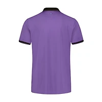 Men's Contrast Collar Pique Short Sleeve Polo