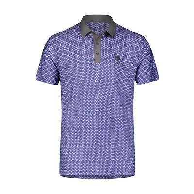 Men's AOP Linear Short Sleeve Polo