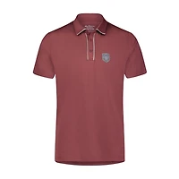 Men's Piped Collar Melange Short Sleeve Polo