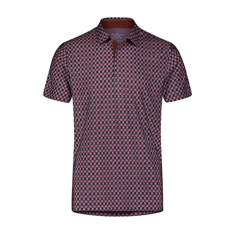 Men's Optic Geo Short Sleeve Polo