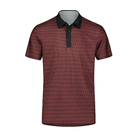 Men's Floating Geo Tech Short Sleeve Polo