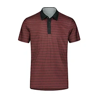 Men's Floating Geo Tech Short Sleeve Polo