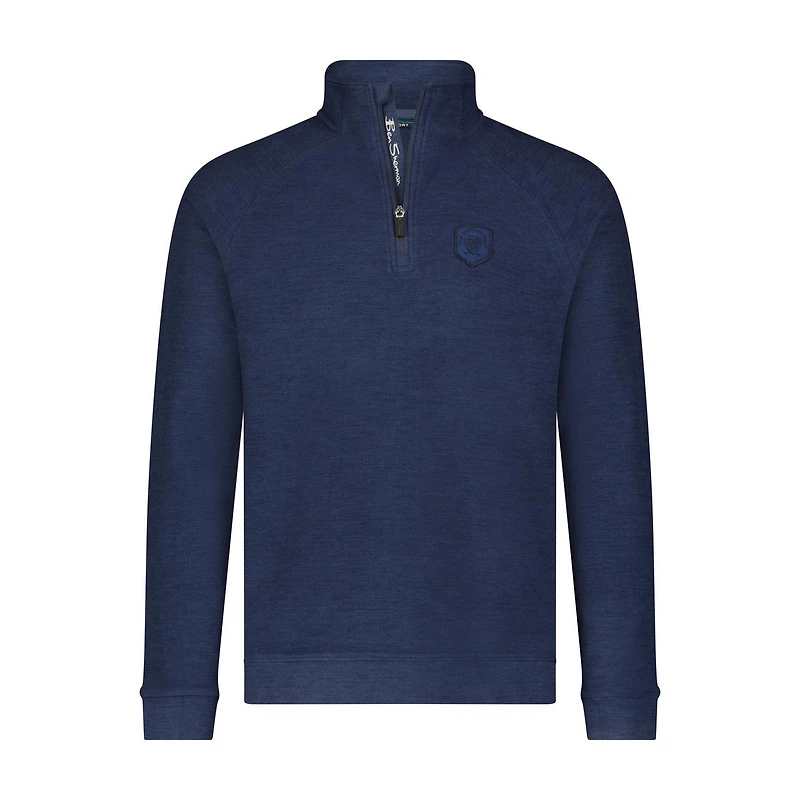 Men's Melange Fleece 1/4 Zip Pullover