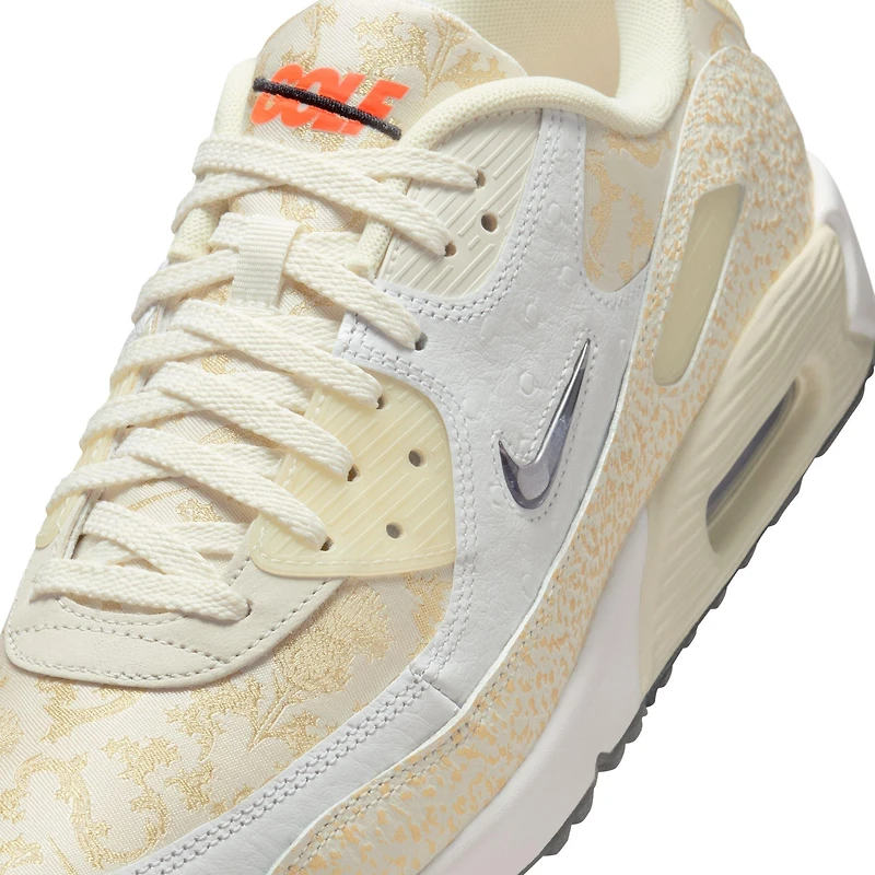 Air Max 90 G The Open NRG Spikeless Golf Shoe - White/Gold/Black