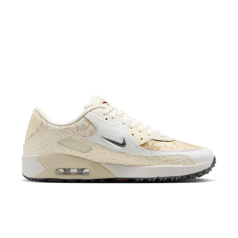 Air Max 90 G The Open NRG Spikeless Golf Shoe - White/Gold/Black