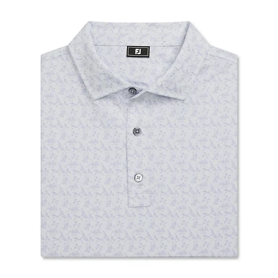 Men's Vintage Floral Lisle Short Sleeve Polo