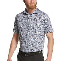 Men's Garden Print Lisle Short Sleeve Polo