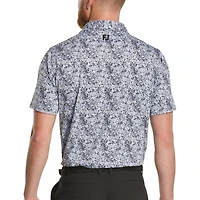 Men's Garden Print Lisle Short Sleeve Polo