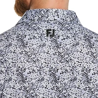 Men's Garden Print Lisle Short Sleeve Polo