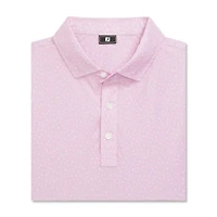 Men's Bird Print Lisle Short Sleeve Polo