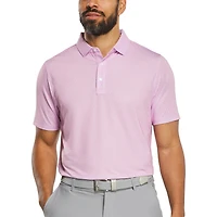 Men's Bird Print Lisle Short Sleeve Polo