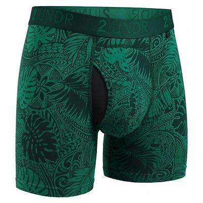 Men's Swing Shift Boxer Brief- Coastal Green