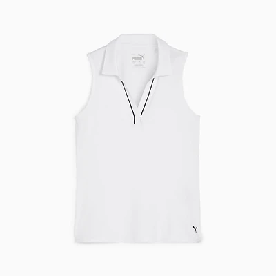 Girl's Cloudspun Piped Sleeveless Polo