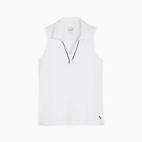 Girl's Cloudspun Piped Sleeveless Polo
