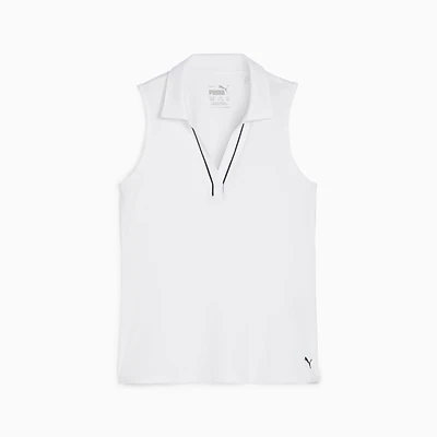 Girl's Cloudspun Piped Sleeveless Polo