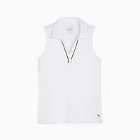 Girl's Cloudspun Piped Sleeveless Polo