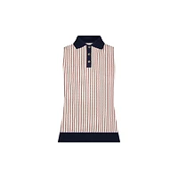 Women's Tippi Contrast Collar Sleeveless Polo