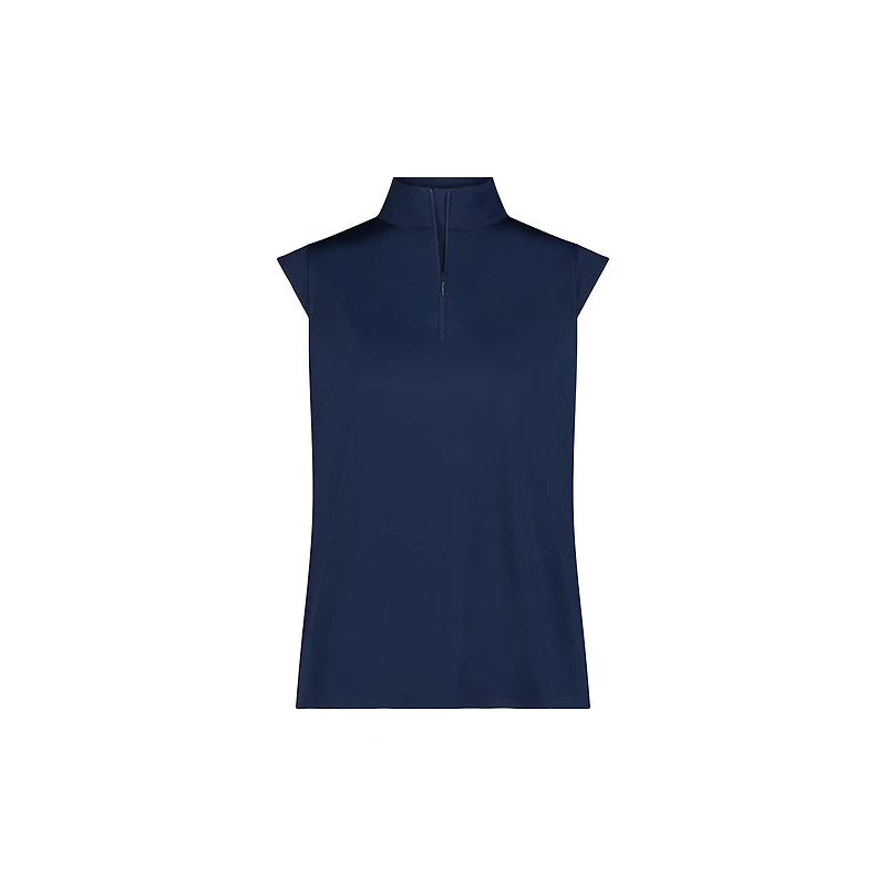 Women's Kyle Zip Front Mock Neck Sleeveless Top