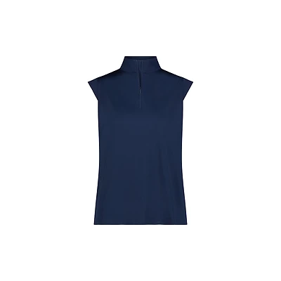Women's Kyle Zip Front Mock Neck Sleeveless Top