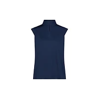 Women's Kyle Zip Front Mock Neck Sleeveless Top