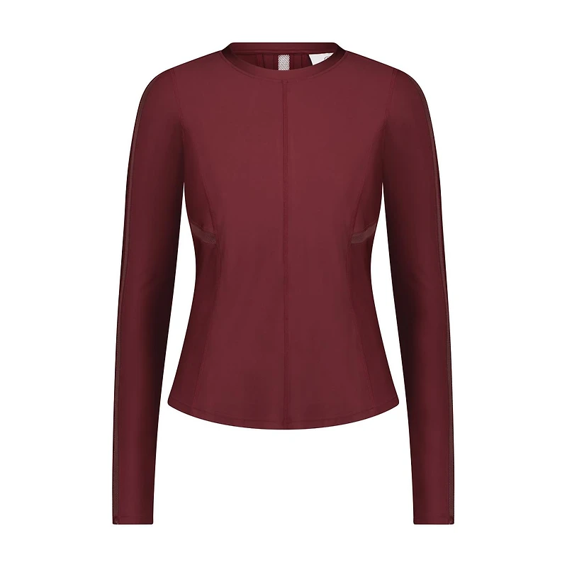 Women's Solid UV Crew Longsleeve Top