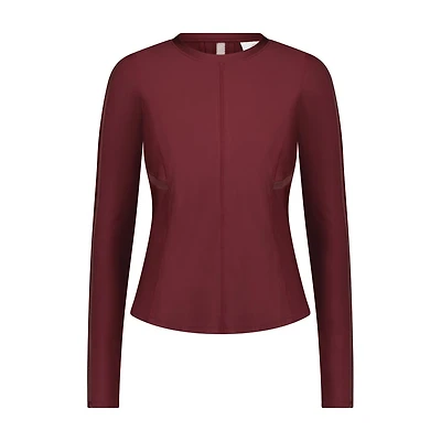 Women's Solid UV Crew Longsleeve Top