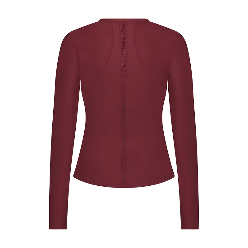 Women's Solid UV Crew Longsleeve Top