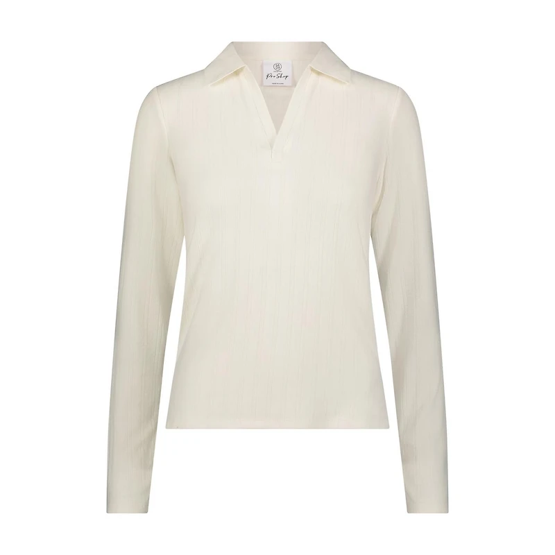 Women's Pointelle Longsleeve Polo