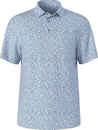 Men's Micro Geo Print Short Sleeve Polo