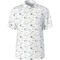 Men's Nautical Print Short Sleeve Polo