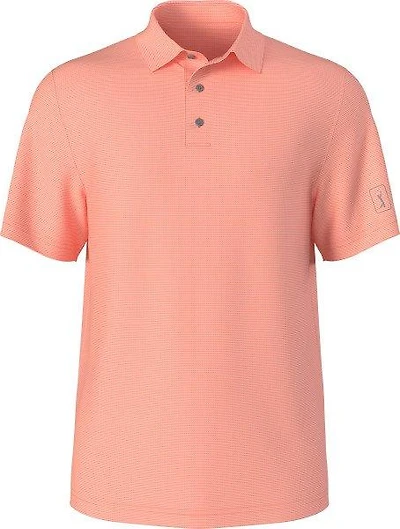 Men's Horizontal Print Short Sleeve Polo