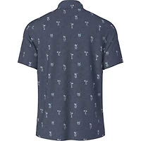 Men's Drink Conversational Print Short Sleeve Polo