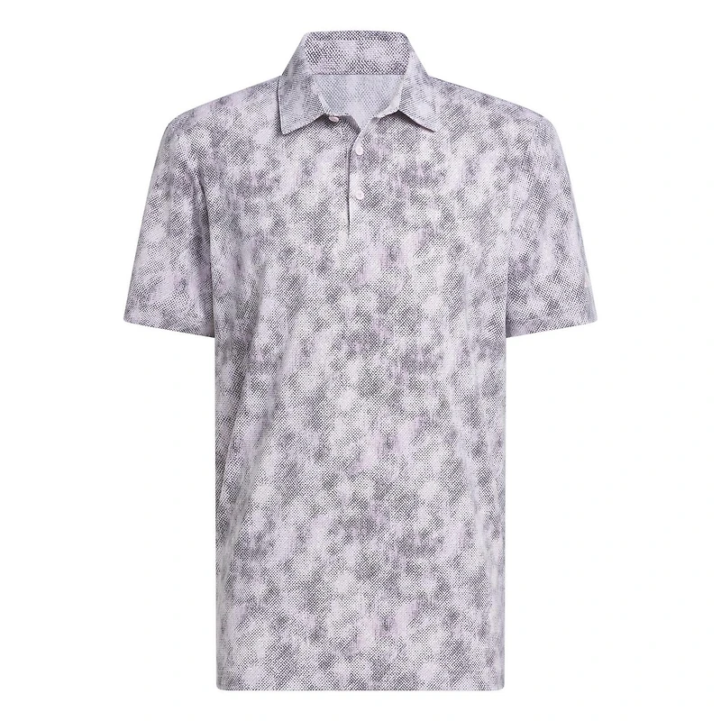 Men's Ultimate365 Textured Print Short Sleeve Polo