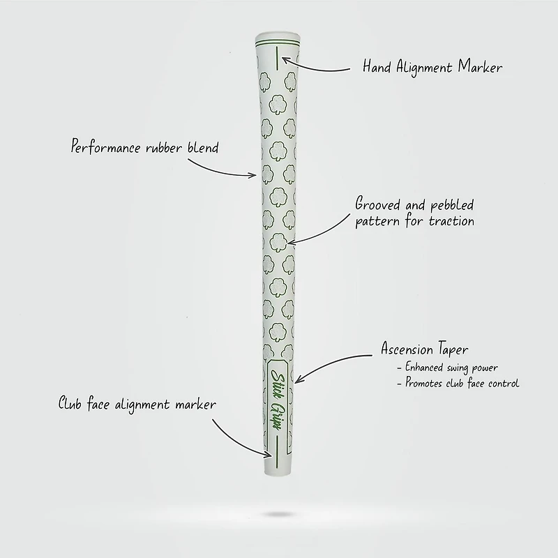 Lad Shamrock White Standard Grip