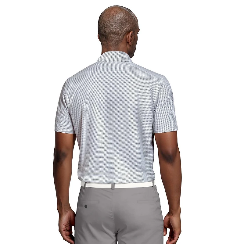Men's Micro Geo Printed Short Sleeve Polo