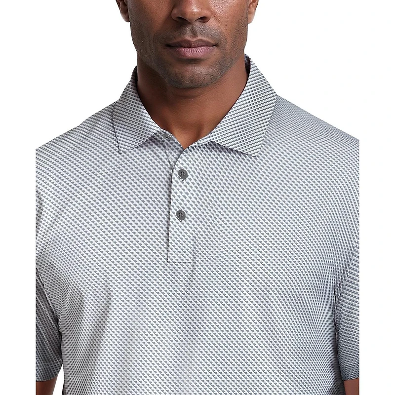 Men's Micro Geo Printed Short Sleeve Polo