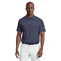 Men's Motion Chest Stripe Short Sleeve Polo
