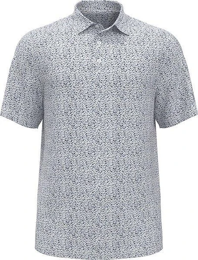 Men's All Over Micro Floral Short Sleeve Polo