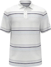 Men's All Over Energize Geo Stripe Short Sleeve Polo