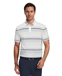 Men's All Over Energize Geo Stripe Short Sleeve Polo