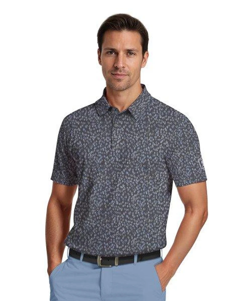 Men's All Over Golf Confetti Short Sleeve Polo