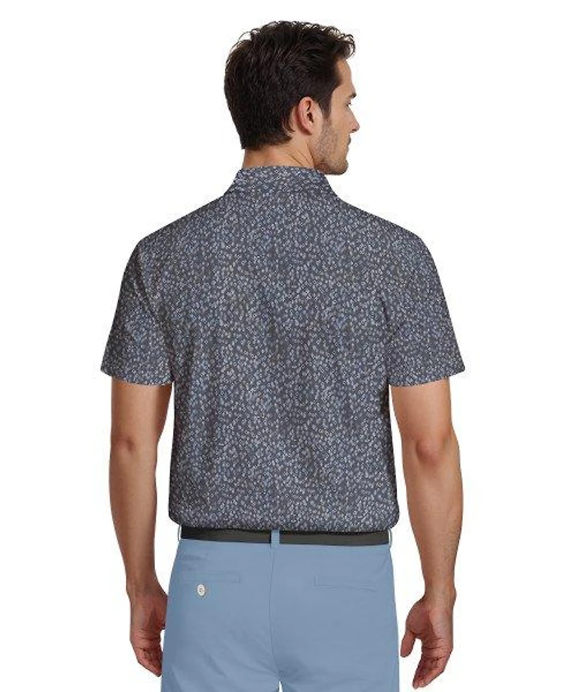 Men's All Over Golf Confetti Short Sleeve Polo