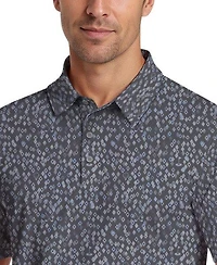 Men's All Over Golf Confetti Short Sleeve Polo