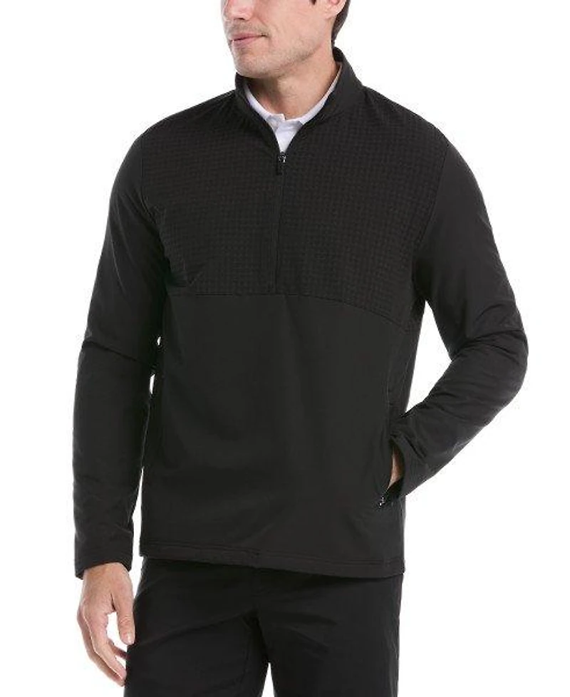Men's Heavyweight Mixed Textured 1/4 Zip Sweater