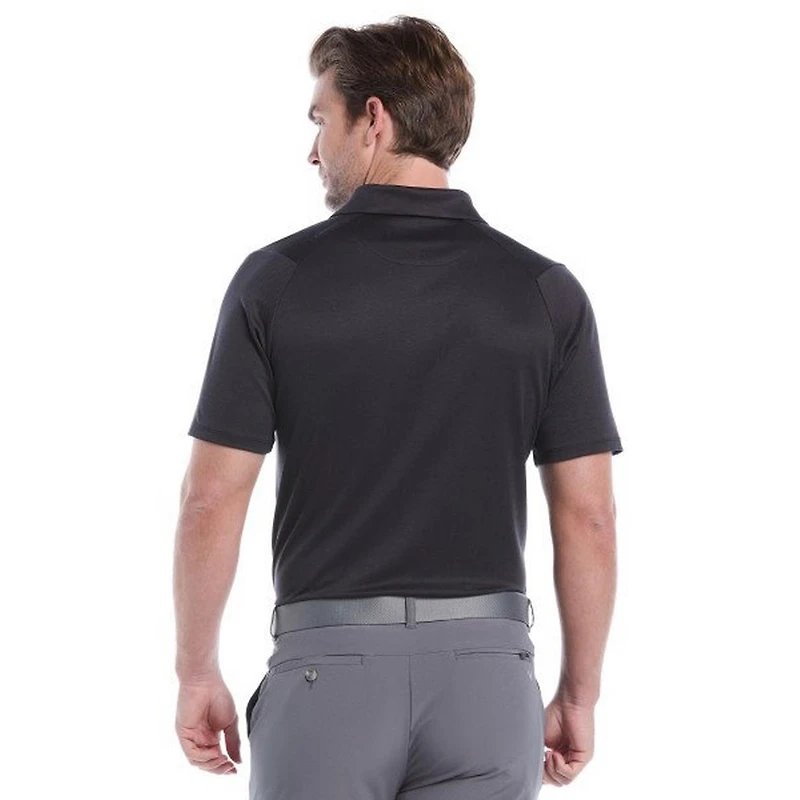 Men's Chev Twill Jacquard Short Sleeve Polo