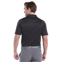Men's Chev Twill Jacquard Short Sleeve Polo