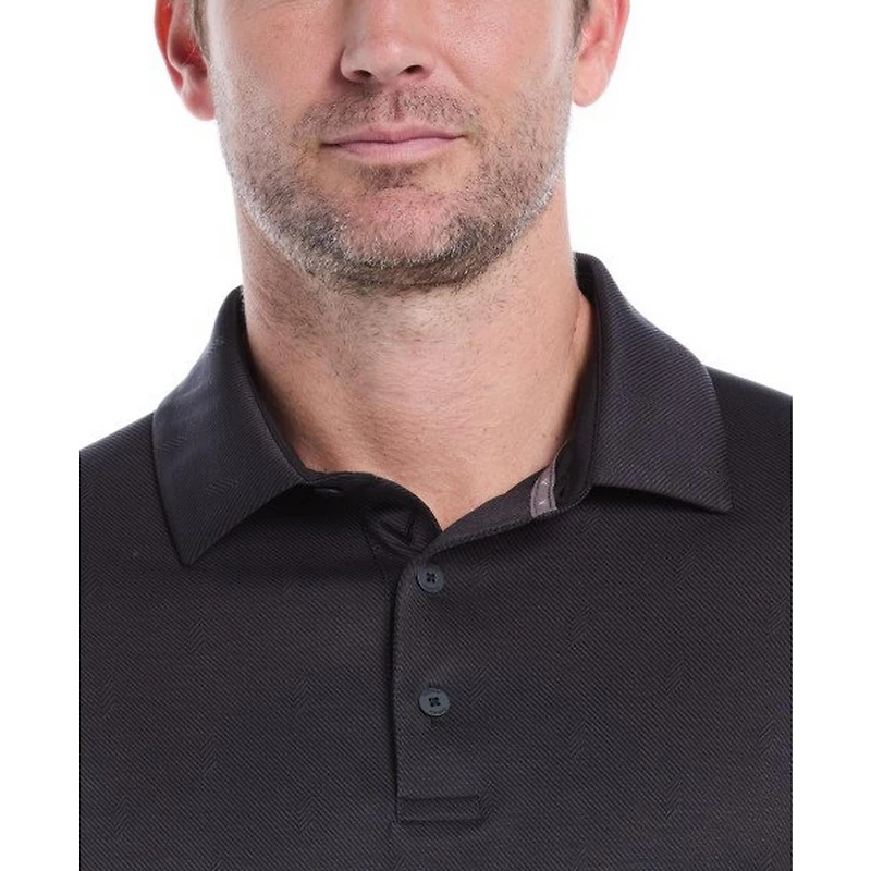 Men's Chev Twill Jacquard Short Sleeve Polo
