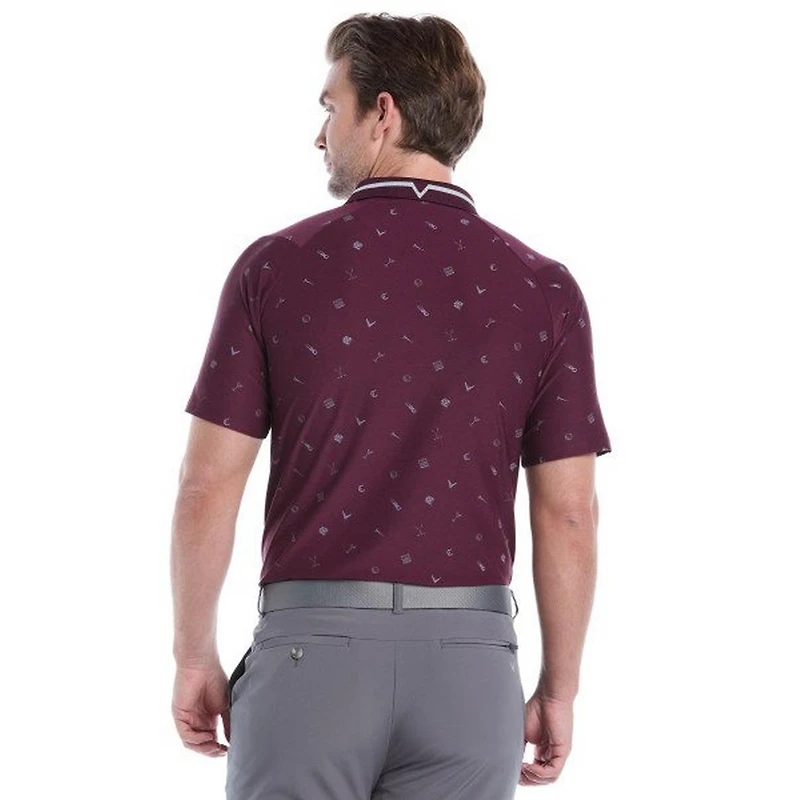 Men's Memento Print Short Sleeve Polo