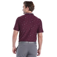 Men's Memento Print Short Sleeve Polo