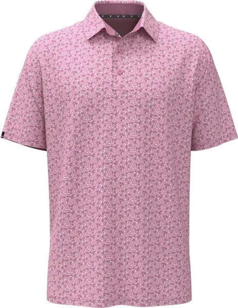 Men's Novelty Confetti Print Short Sleeve Polo